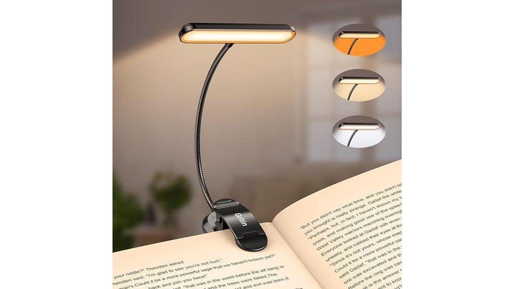 Must-Have E-Reader Lights for Travelers: Warm Tone Clip‑On Picks 5 gritin 19 led rechargeable light