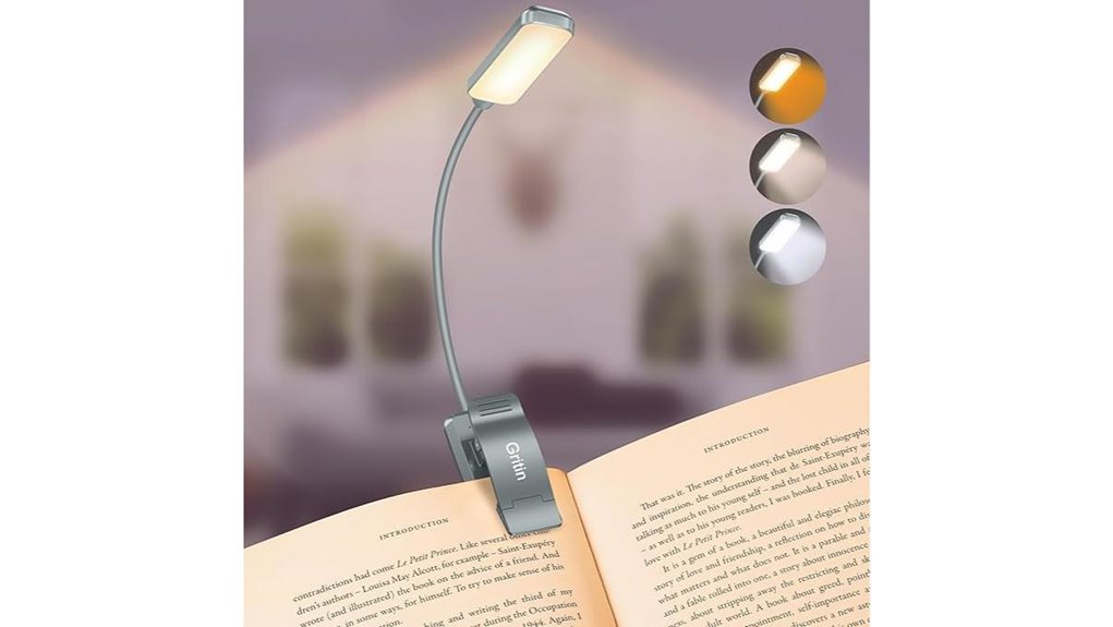 Must-Have E-Reader Lights for Travelers: Warm Tone Clip‑On Picks 11 gritin 9 led 80hr light