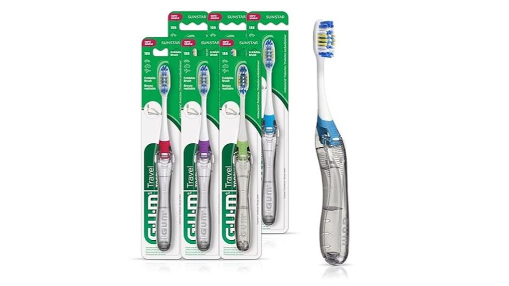 Travel Toothbrushes: Folding vs Full-Handle Showdown 2 gum folding tongue cleaner toothbrush