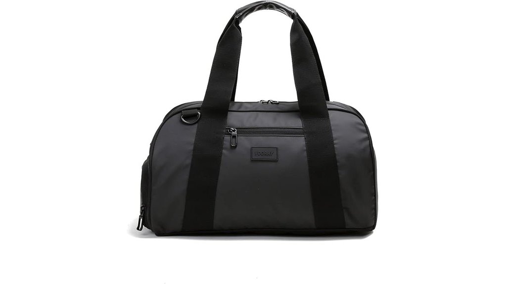 gym duffel shoe compartment
