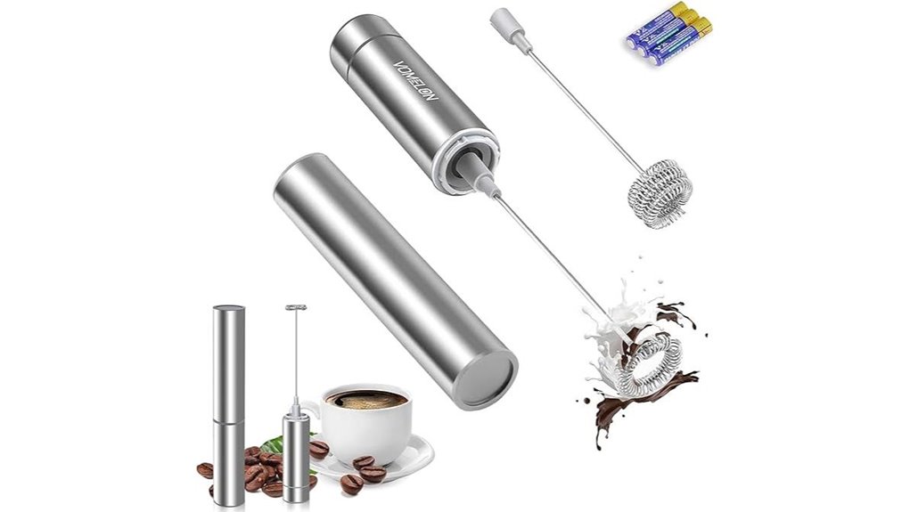 The Best Compact Milk Frothers for Travel (Battery/USB) 3 handheld battery whisk frother