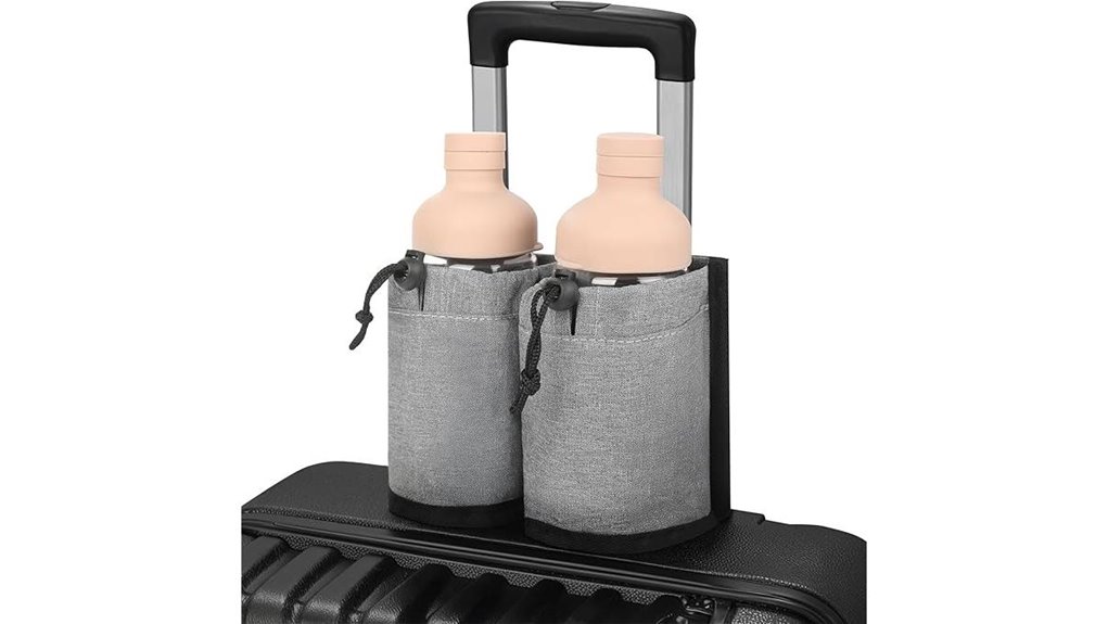 hands free luggage cup holder