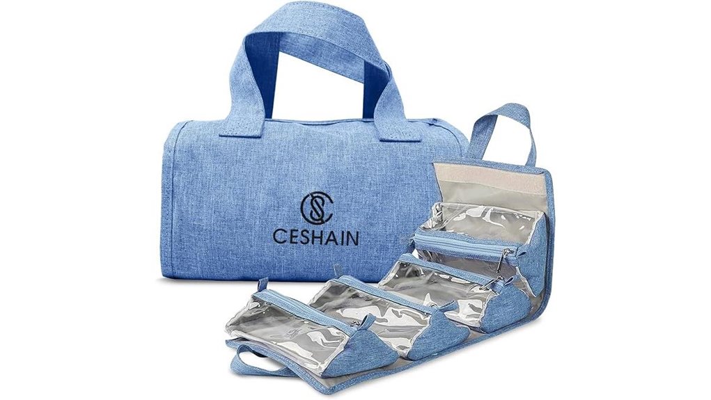 Best Hanging Toiletry Bags with Detachable Liquids Pouches 6 hanging 4 in 1 toiletry organizer