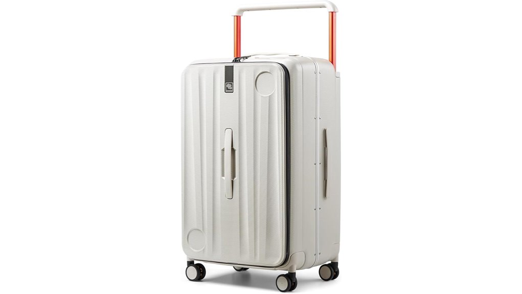 Best Trunk-Style Suitcases for Effortless Organization 2 hanke 26 inch ivory suitcase