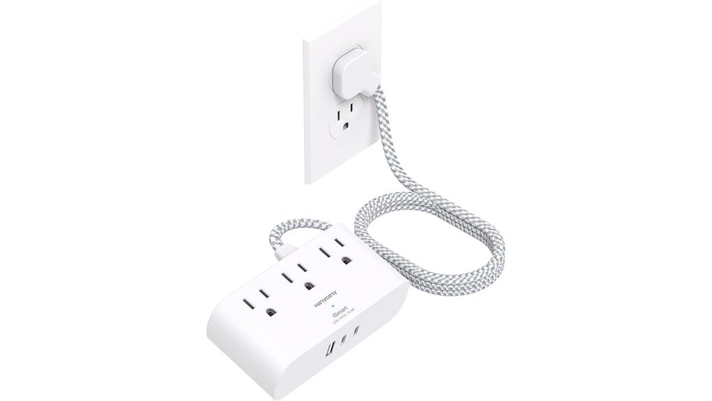 hanycony 6ft 3usb outlets