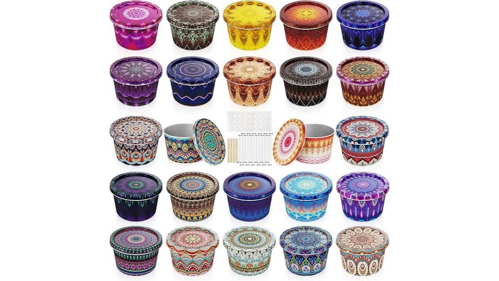 Travel Candles (Tin Containers) That Light Up Your Adventure 1 happyhube 24 pack candle tins