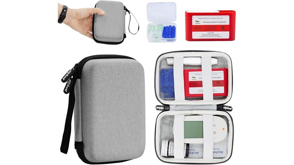 hard shell diabetic bag kit
