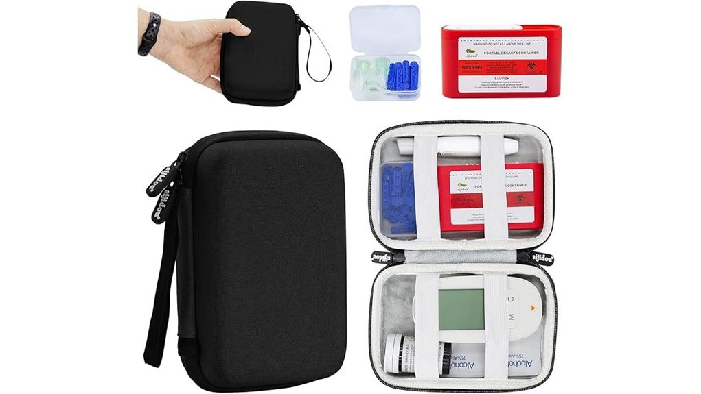 hard shell diabetic bag