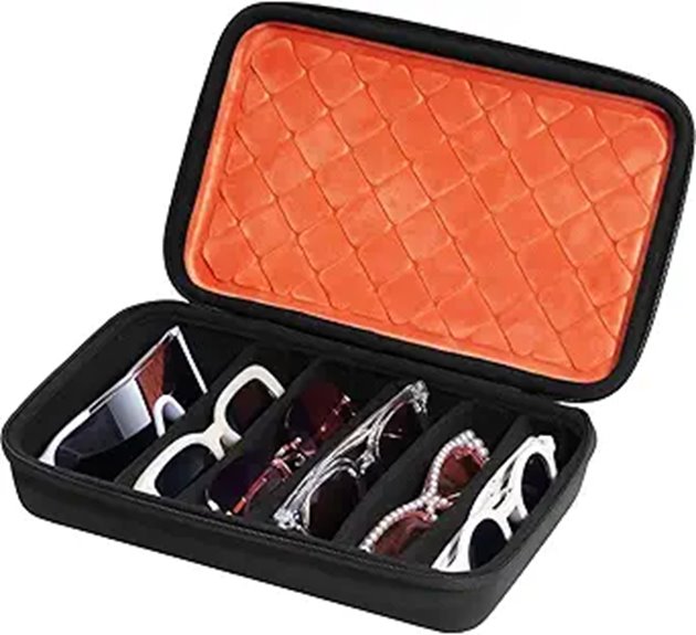 hard shell travel sunglasses organizer