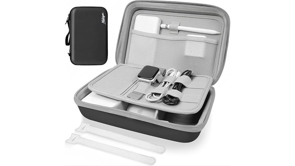 Top Cable Organizer With Integrated Power Bank Slot Saves Space 6 hard travel power bank case