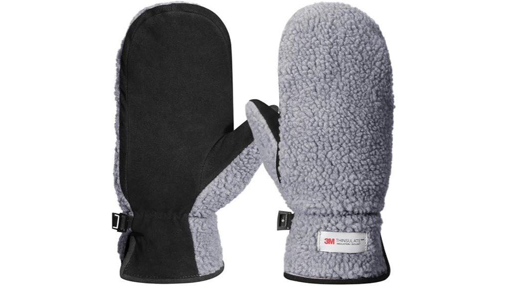 Travel Mittens With Removable Liners for Versatile Warmth 4 harssidanzar women s sherpa mitts