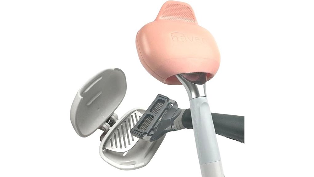 Must-Have Travel Razors With Protective Covers 2 haven razor protector white coral