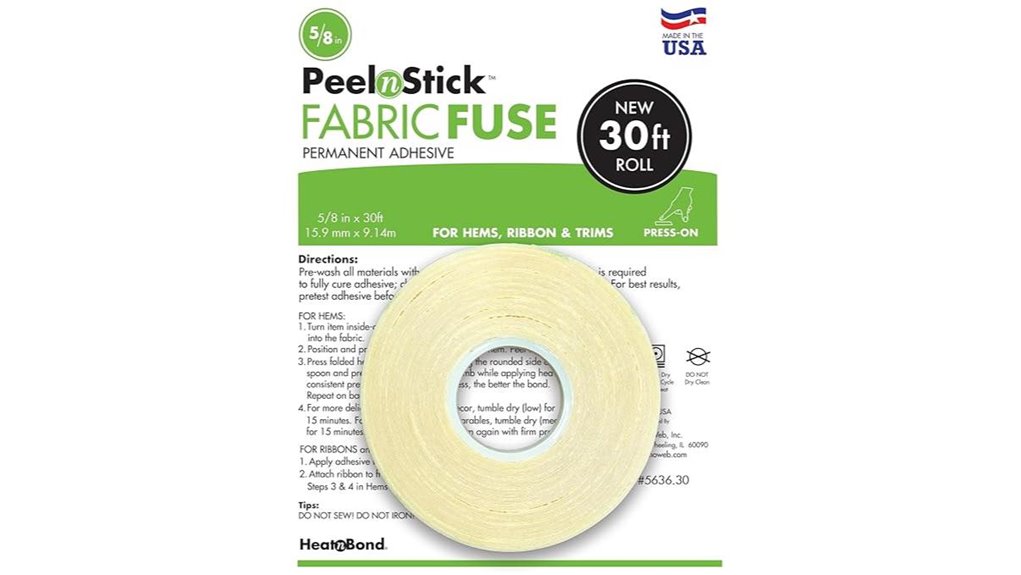 Fabric Tape for Travel Hemming – No Needle Needed 5 heat seal fabric hem tape