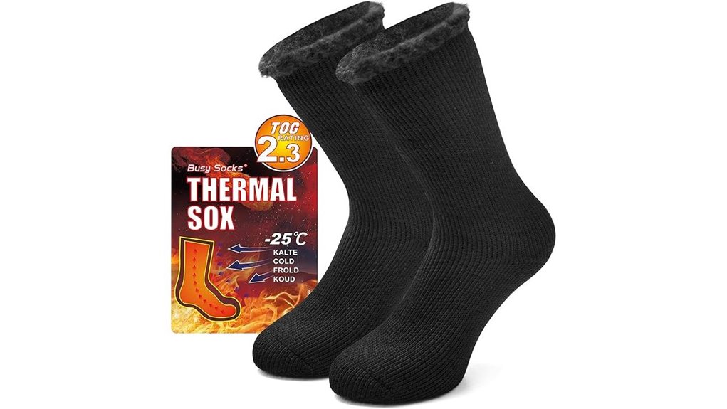 Best Heated Socks to Keep Warm in Freezing Weather 2 heated thermal crew socks