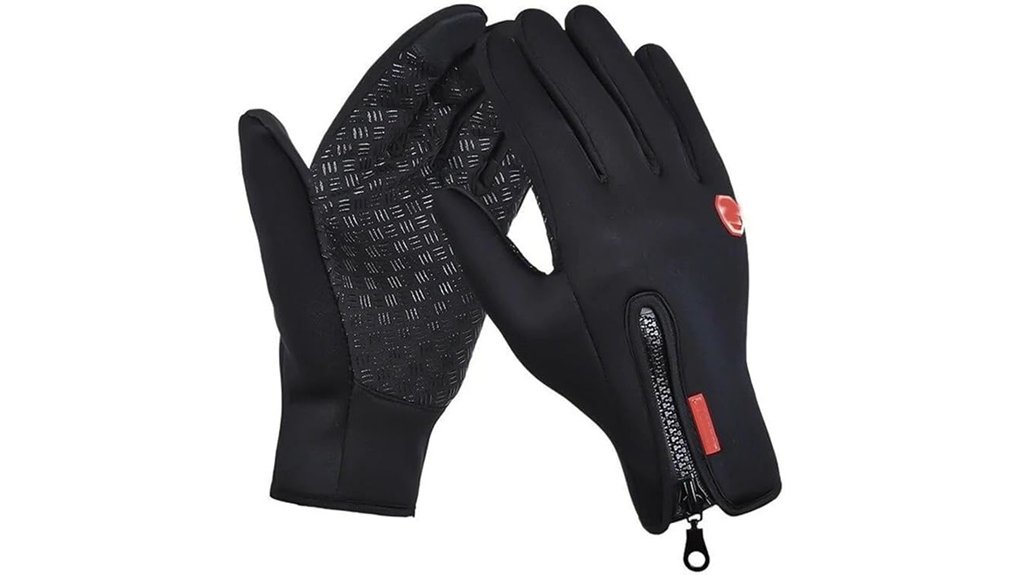 heated weatherproof touchscreen mitts
