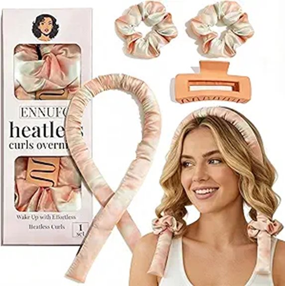 Travel‑Ready Heatless Curling Sets: Packable & Comfortable 12 heatless overnight curling headband