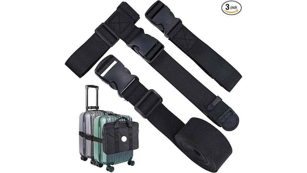 The Best Luggage Straps That Actually Hold (No Slipping) 6 heavy duty 1 5 black 3 pack
