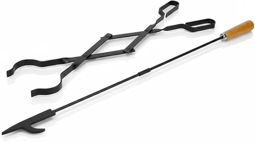 Top Fire Pit Poker Tool Every Backyard Fire Starter Needs 15 heavy duty 26 inch tongs