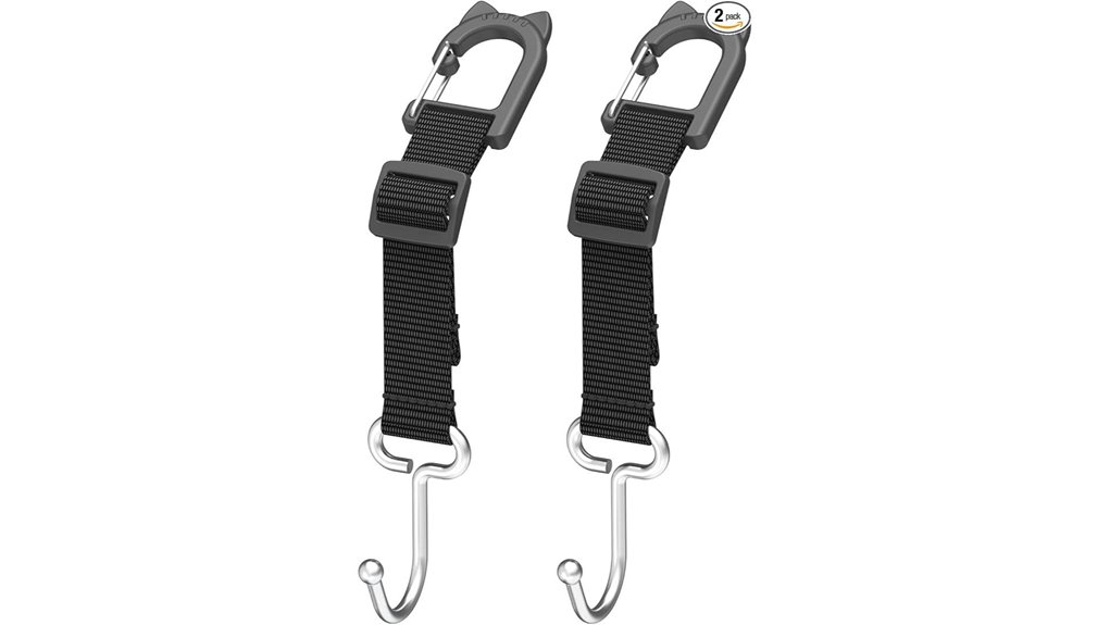 Top Travel Seatback Hooks to Keep Headphones and Bags Secure 2 heavy duty car hooks