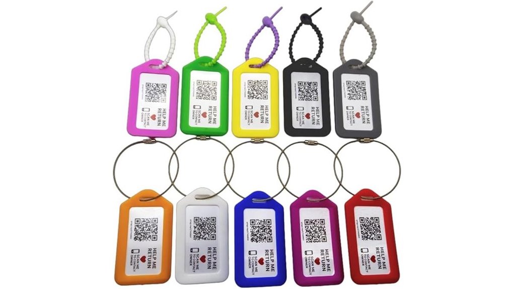 The Best Luggage Tags with QR Contact Cards for Privacy 3 heavy duty dual sided qr tags