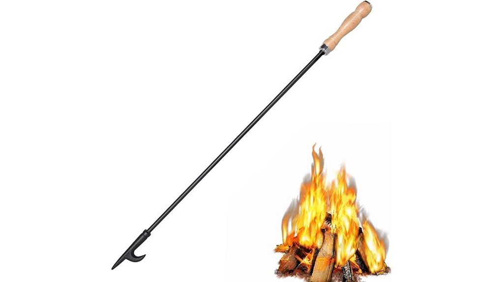 Top Fire Pit Poker Tool Every Backyard Fire Starter Needs 4 heavy duty wooden 32 inch poker