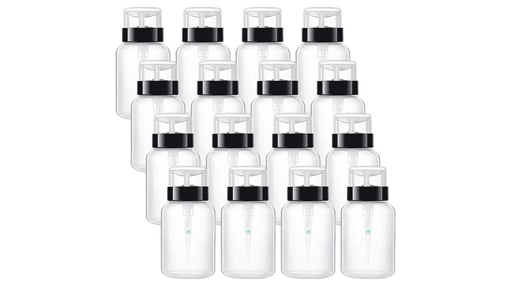 Top Lockable Pump Bottles That Prevent Accidental Presses 8 hedume 16 pack lockable pumps