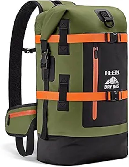 Roll‑Top Travel Backpacks Keep Gear Dry in Rainy Destinations 4 heeta waterproof 40l backpack