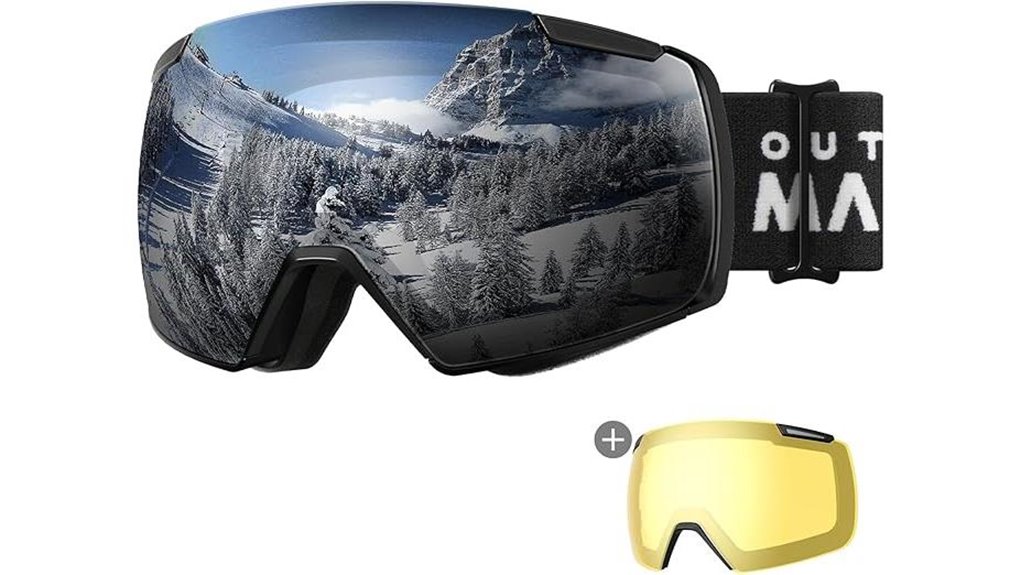 Top Ski Goggles with Interchangeable Lenses for Crystal Clarity 9 heron frameless ski goggles