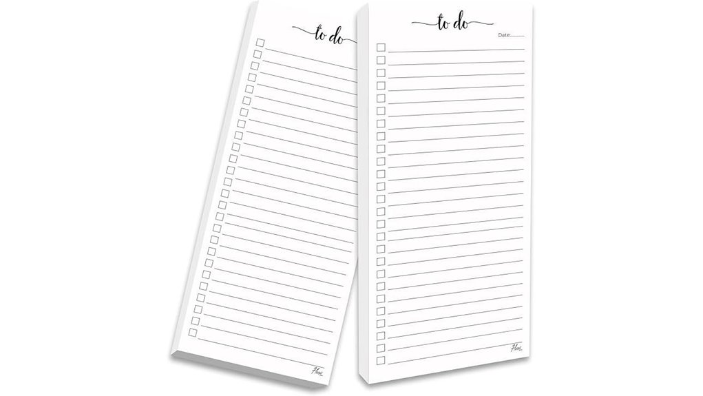 herzii dual pack grocery notepads