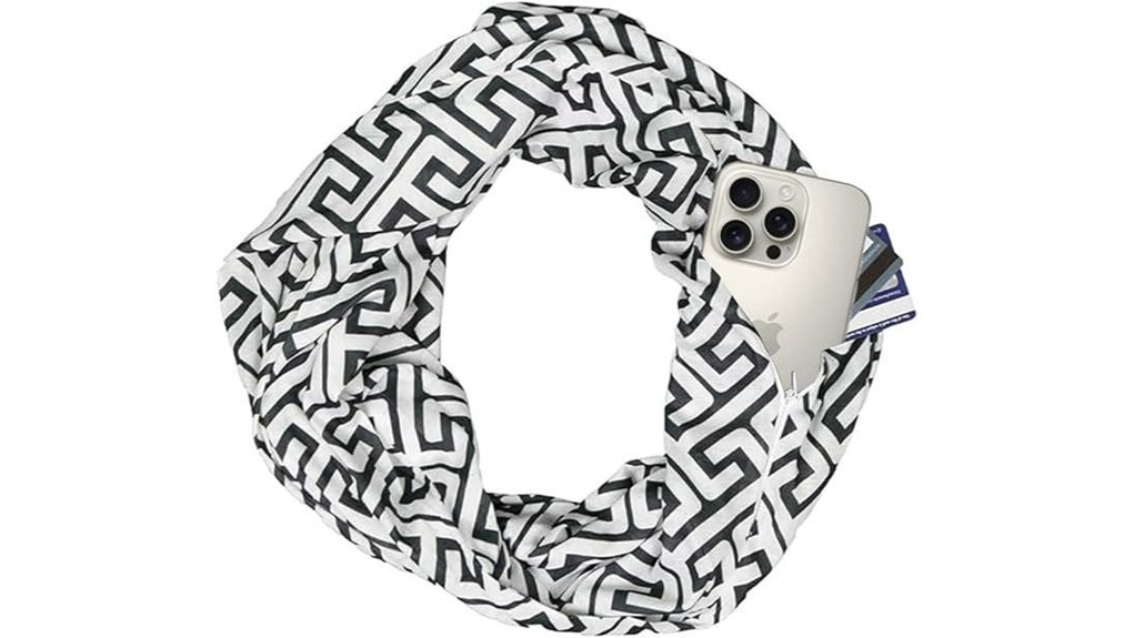 Top Travel Scarves with Hidden Pockets for Secure Carry 14 hidden pocket infinity scarf