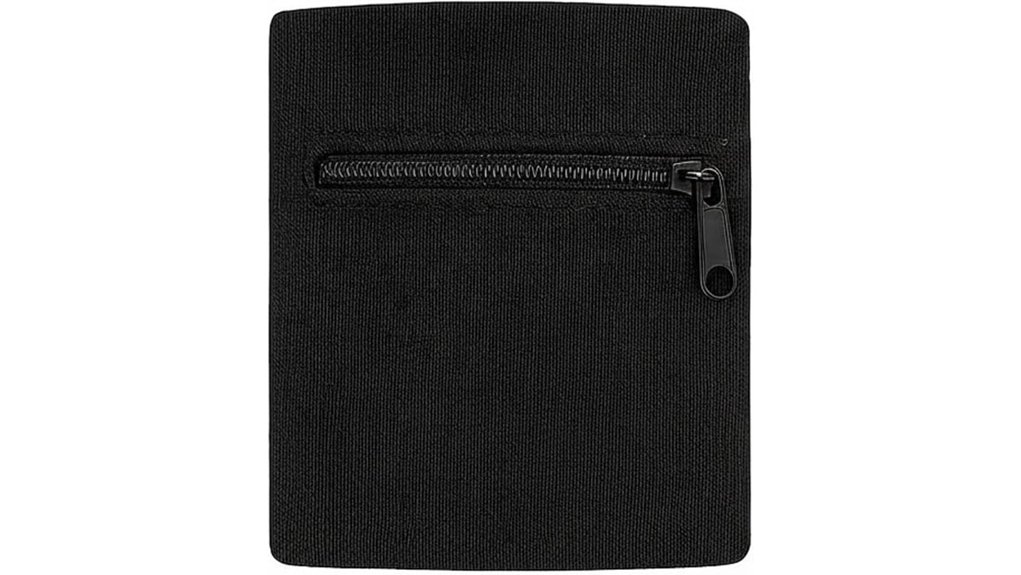 hidden wrist wallet zipper