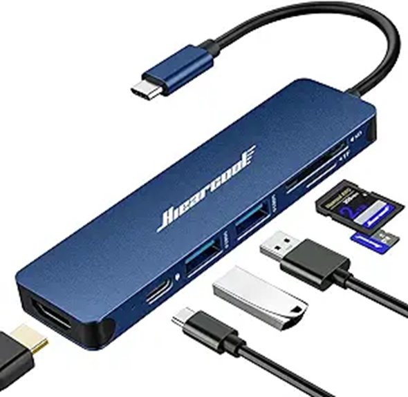 hiearcool 4k 7 in 1 hub