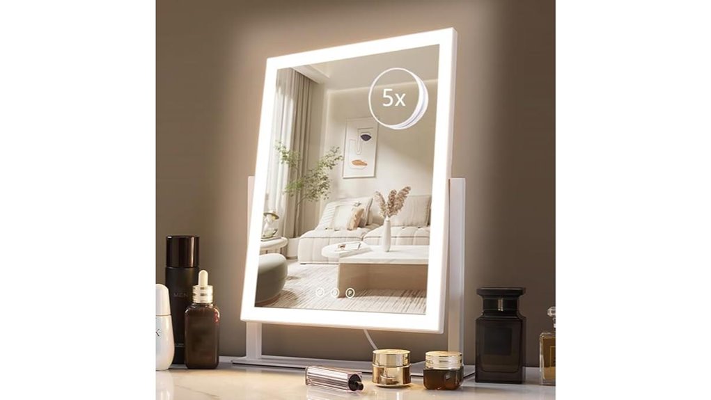 hieey lighted 5x mirror