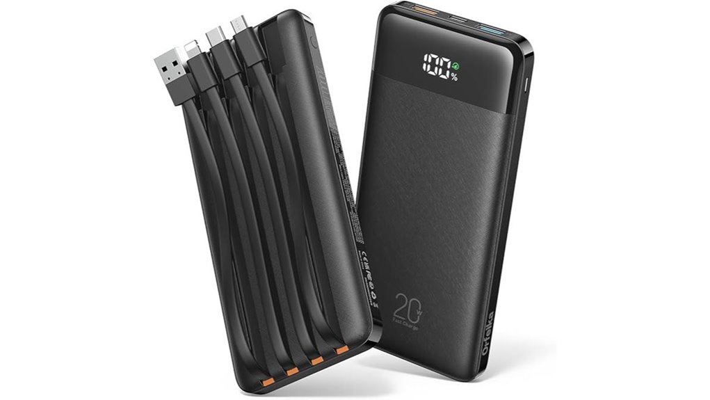 Best Power Banks with Built-In Cables for a Clutter-Free Life 15 high capacity 20w six port powerbank