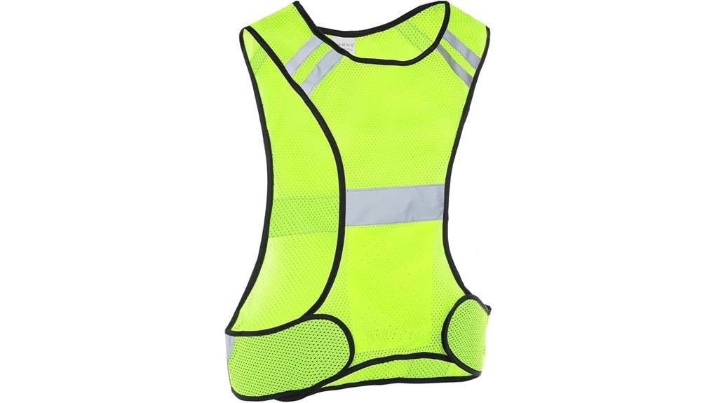 Reflective Vests for Travel Walking at Night That Pack‑Flat 4 high visibility reflective grey taped running vest