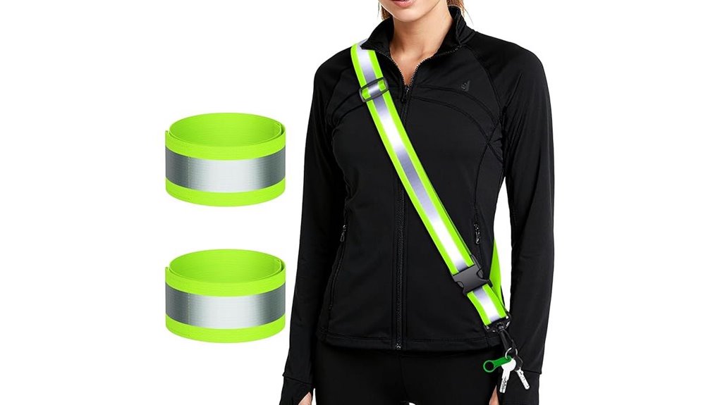 high visibility reflective sash armband