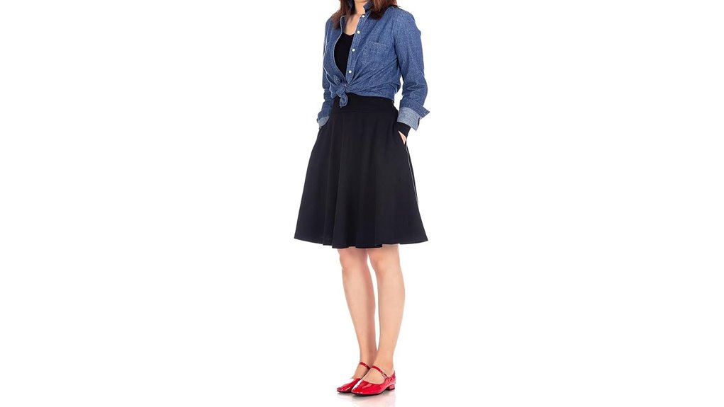 Travel Skirts With Hidden Pockets That Elevate Your Adventures 15 high waisted cotton pocket skirt