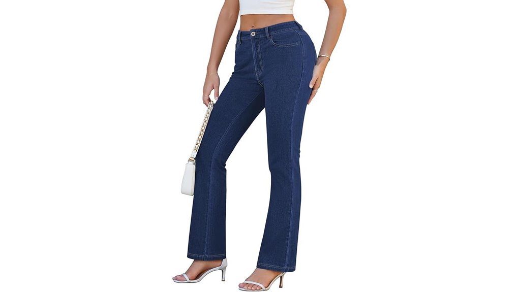 Travel-Friendly Jeans With Stretch Keep You Comfortable All-Day 2 high waisted pink bootcut jeans