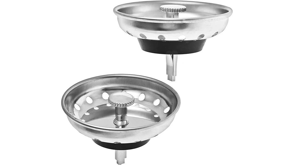 Best Sink Strainer Baskets That Clean Without the Fuss 2 hilltop dual sink strainer