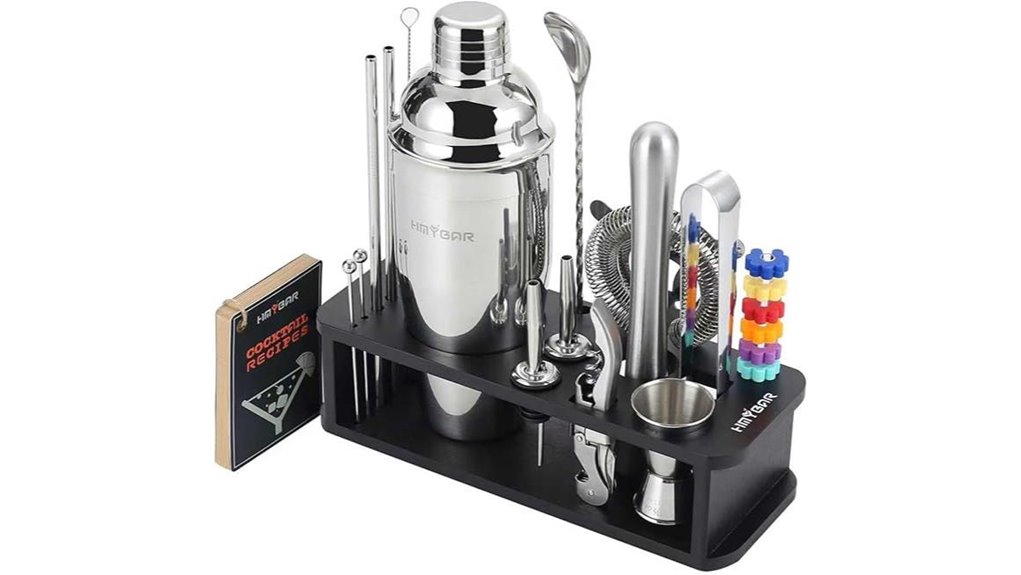 Must-Have Cocktail shaker set for Home Mixologists 4 hmybar 22 piece shaker set