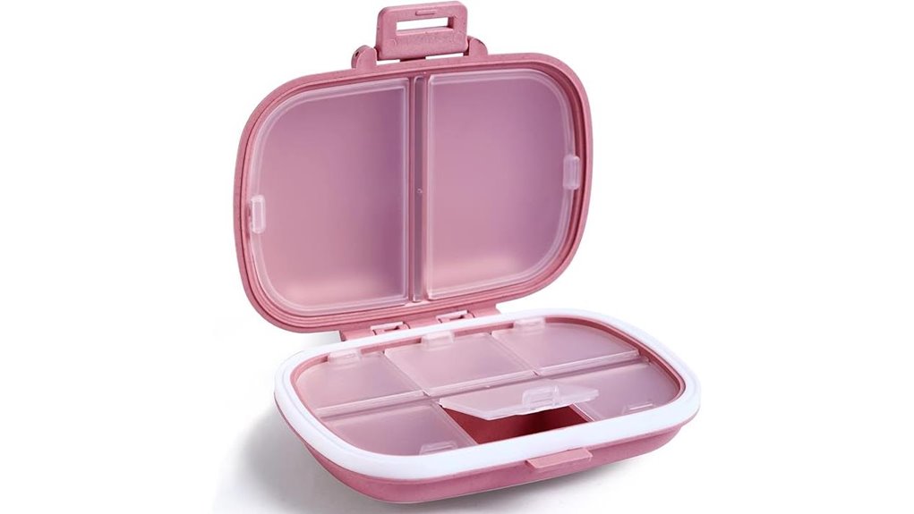Top Vitamin and Supplement Travel Cases for Weekly, Slim Use 13 holii 8 compartment travel organizer