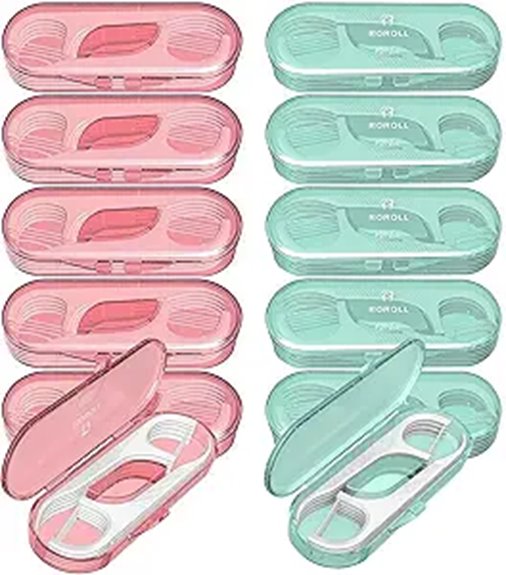Travel-Friendly Dental Kits With Floss, Picks, and Case 1 holy rose 12 count floss picks
