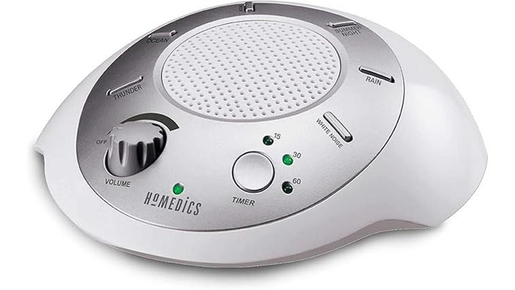 homedics soundsleep silver noise