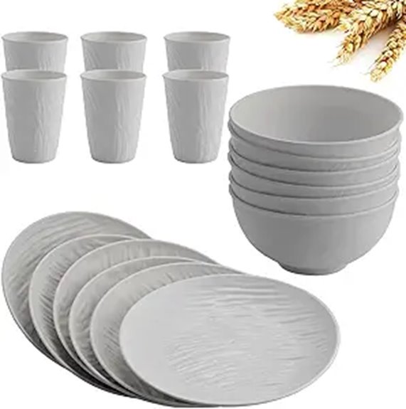 homgen 18 piece unbreakable set