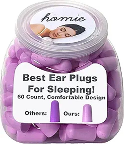 High NRR Earplugs That Silence Snoring Roommates 10 homie 33db violet earplugs