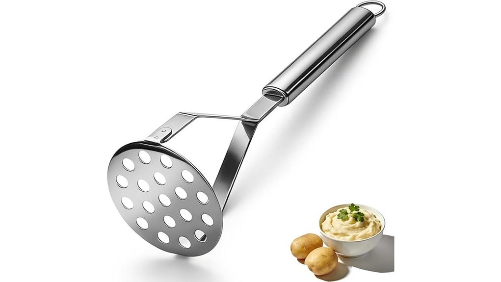 Top Potato Masher for Smooth, Creamy Mashed Potatoes 12 homquen stainless 9 84 inch masher