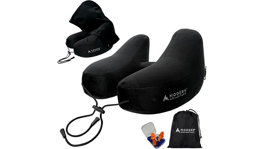 Best Inflatable Neck Pillows That Won't Shift Head Forward 10 hooded inflatable travel pillow
