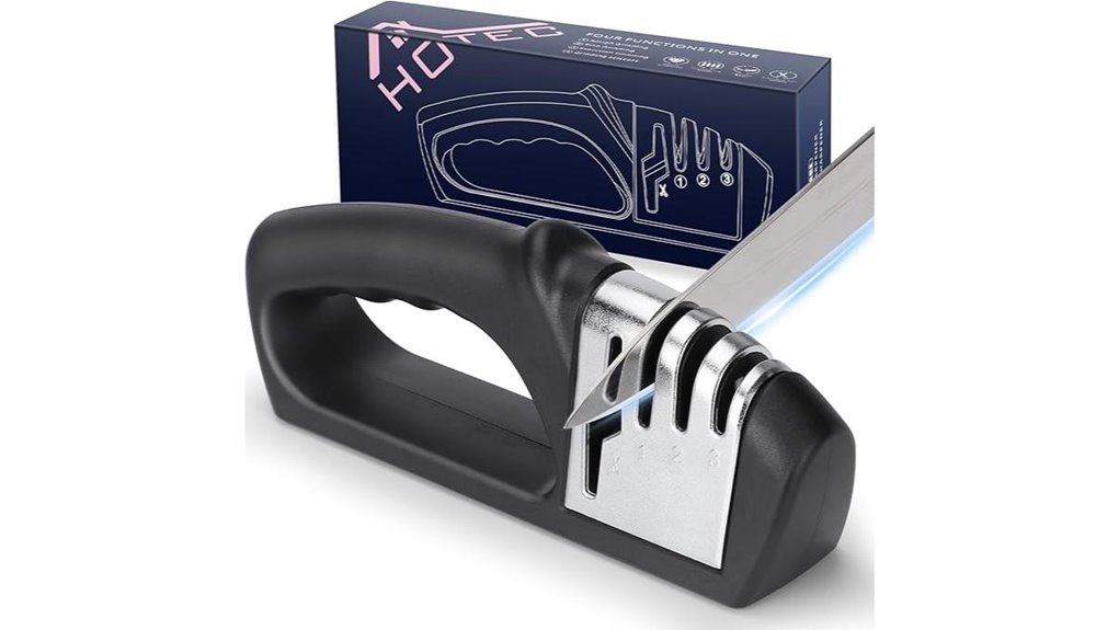 The Manual Knife Sharpeners Every Chef Deserves 6 hotec 4 in 1 knife sharpener