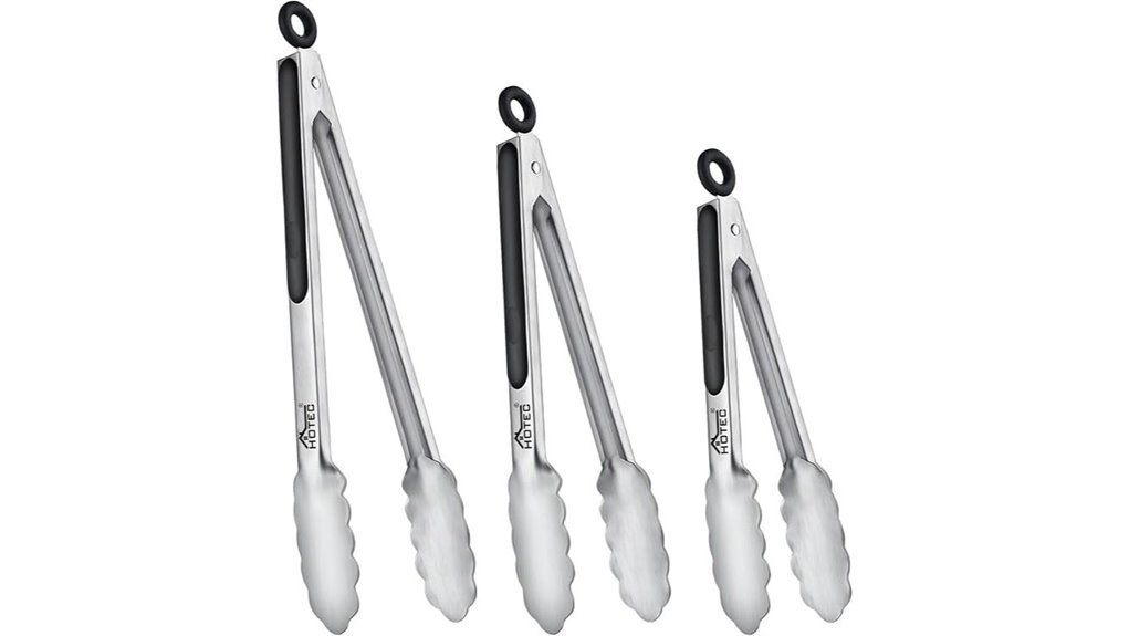 Best Tongs Set Every Cook Will Love 3 hotec stainless steel tongs