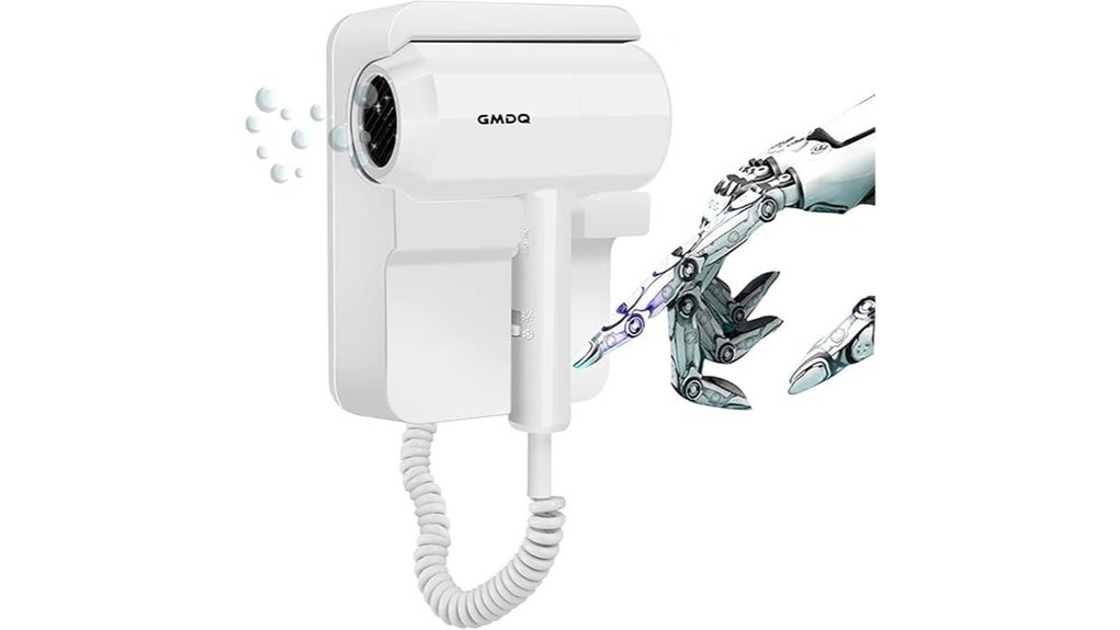 hotel wall mounted 110v professional hairdryer